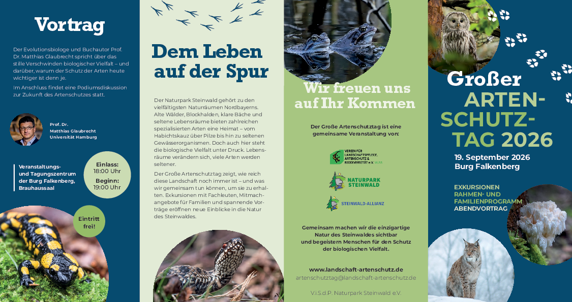 Flyer Artenschutztag am 24.09.26 in Falkenberg